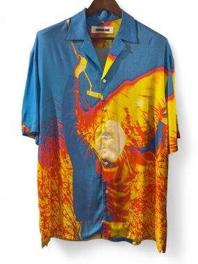 Metalwood Studio Vibrant Golf Button-up Camp Shirt Size Men’s XL (NWT)